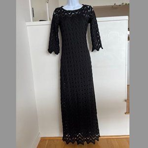 Lesley Evers Black Evening Dress - Size XS